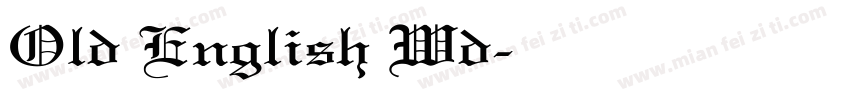 Old English Wd字体转换